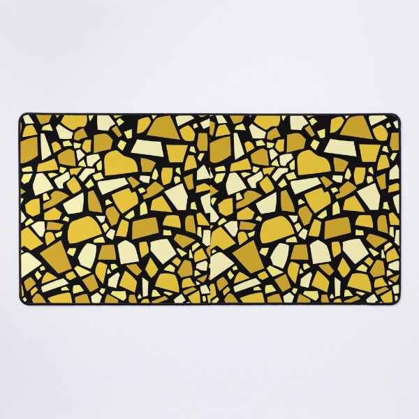 Item preview, Gold Terrazzo Pattern | Black Gold Luxe Seamless Mosaic Surface designed and sold by Dino-Lune.