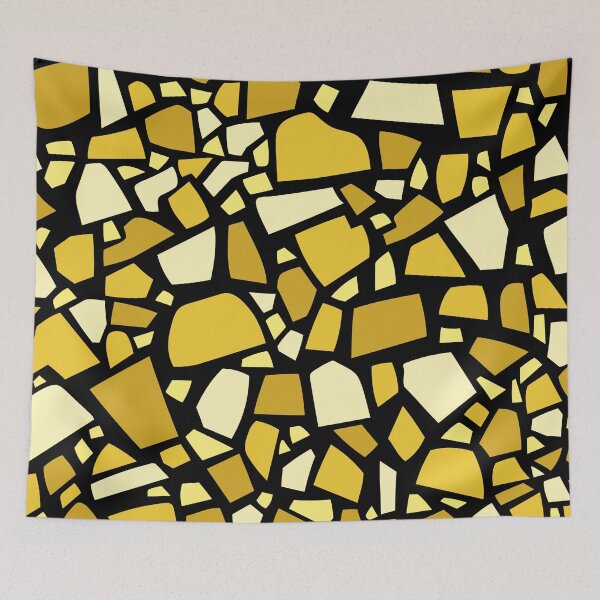 Item preview, Gold Terrazzo Pattern | Black Gold Luxe Seamless Mosaic Surface designed and sold by Dino-Lune.
