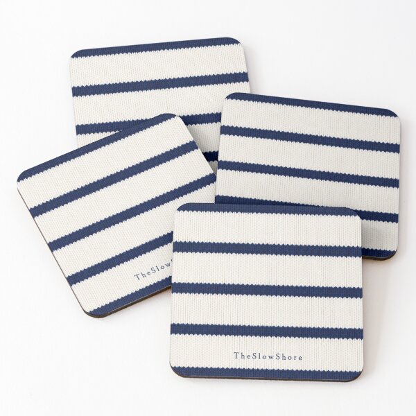 Item preview, Coastal Sailor Aesthetic Navy White Stripes designed and sold by TheSlowShore.