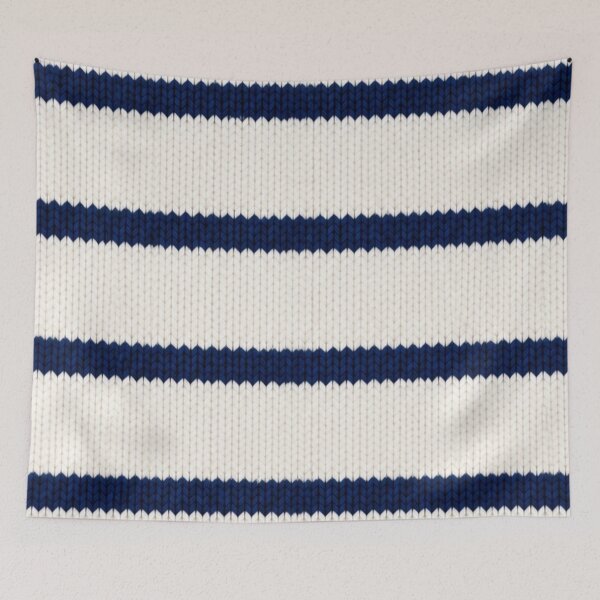 Item preview, Coastal Sailor Aesthetic Navy White Stripes designed and sold by TheSlowShore.