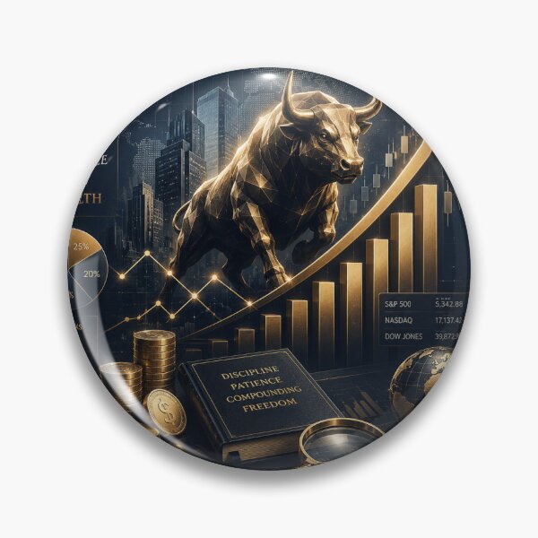 Item preview, Stocks Investments Bull Market designed and sold by Elegant Works.
