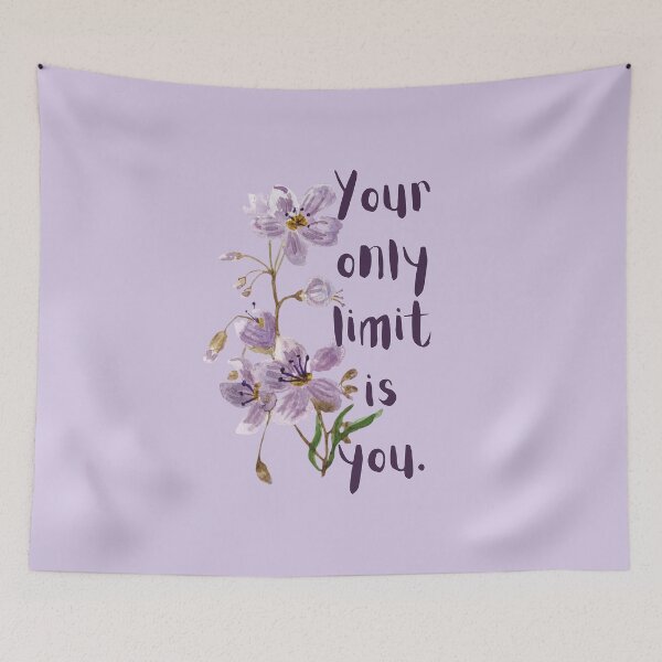 Item preview, Your Only Limit Is You Vintage Flowers Motivational Quote For Entrepreneurs Dreamers And Goal Getters Inspirational Success Mindset Gift designed and sold by Im-Ara.