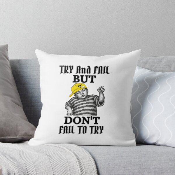 Item preview, Try And Fail But Don't Fail To Try Motivational Vintage Streetwear Quote designed and sold by Printlytee.