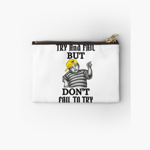 Item preview, Try And Fail But Don't Fail To Try Motivational Vintage Streetwear Quote designed and sold by Pixiorra.