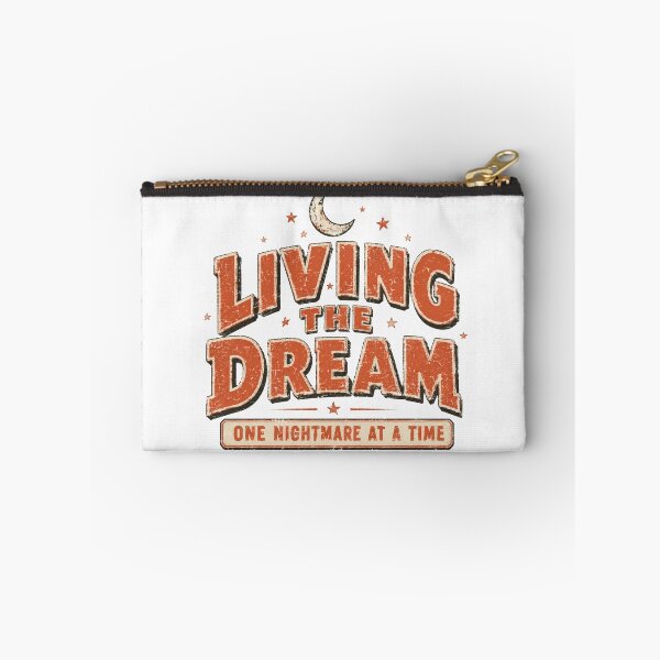 Item preview, Living The Dream One Nightmare At A Time Vintage Retro Typography designed and sold by Region.