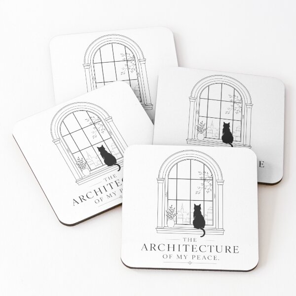 Item preview, The Architecture of My Peace Cat Window Minimal Design designed and sold by Safe Haven Pets.