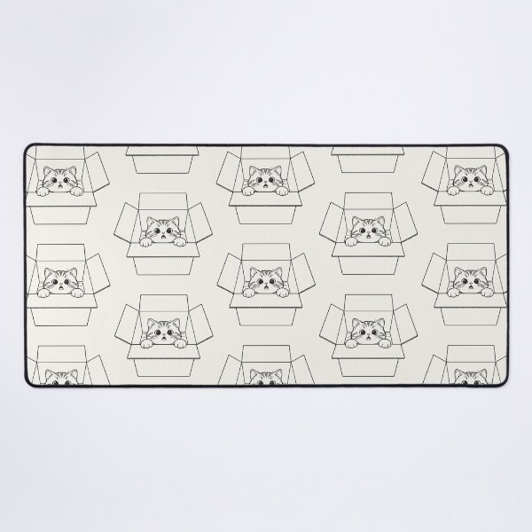 Item preview, Cat in Cardboard Box - Black Line Art designed and sold by sxtfejvseyn.