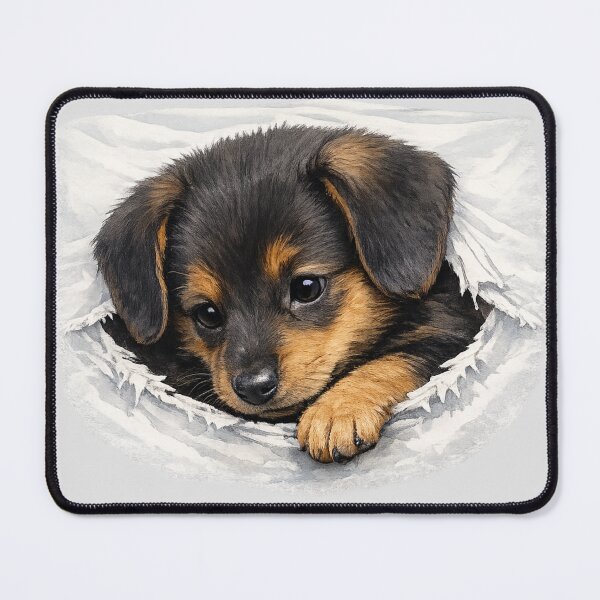 Item preview, Adorable German Shepherd Puppy Watercolor Art designed and sold by SimpliVibe.