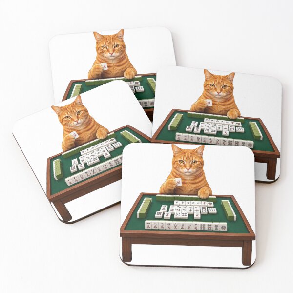 Item preview, Mahjong King: Ginger Cat's Winning Hand designed and sold by catontheroof.
