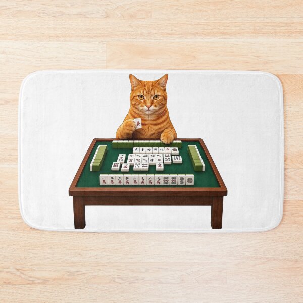 Item preview, Mahjong King: Ginger Cat's Winning Hand designed and sold by catontheroof.