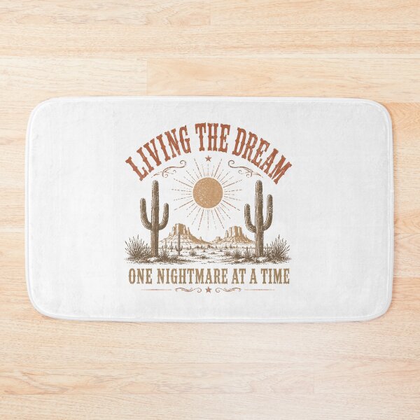 Item preview, Living The Dream One Nightmare At A Time Western Desert Retro designed and sold by Region.