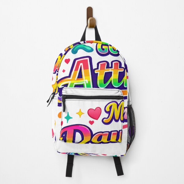 Item preview, My Daughter Got Her Attitude From Me Rainbow Funny Mom Quote Design designed and sold by MerchlyMike.