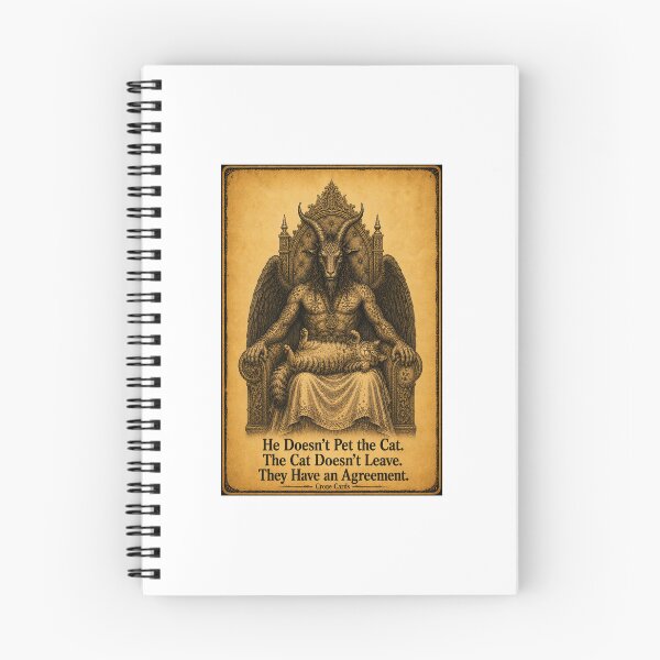 Item preview, Crone Cards — He Doesn't Pet the Cat. The Cat Doesn't Leave. They Have an Agreement. designed and sold by Kay Mhor Studio.