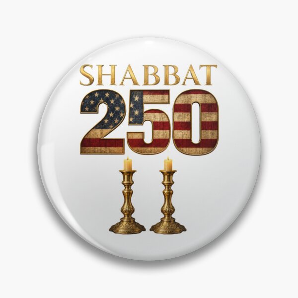 Item preview, Shabbat 250 Jewish Candles Patriotic USA Design designed and sold by FREENATION2026.