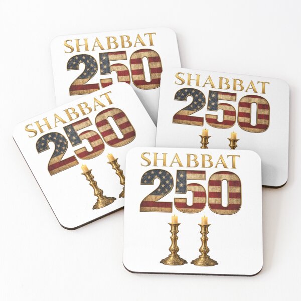 Item preview, Shabbat 250 Jewish Candles Patriotic USA Design designed and sold by FREENATION2026.