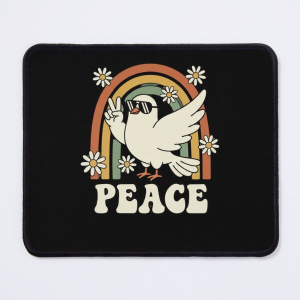 Item preview, Peace Dove Hippie Flower Retro Vintage Cute Bird Graphic designed and sold by FreeArt2.