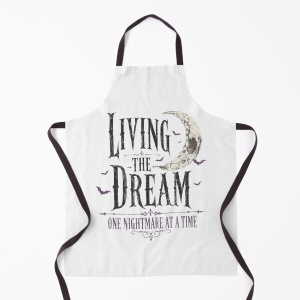 Item preview, Living The Dream One Nightmare At A Time Gothic Moon Typography designed and sold by Region.