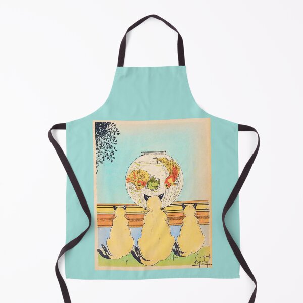 Item preview, Vintage Illustration of Cats Watching Fish designed and sold by LiszaB.