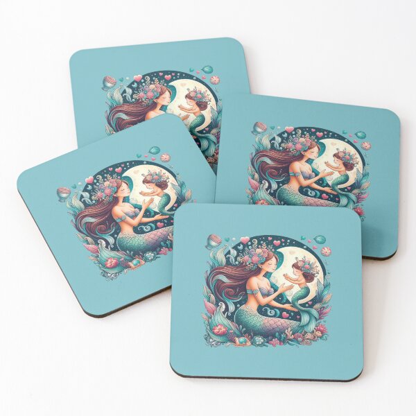 Item preview, Mermaid and Mermaid Baby  designed and sold by NerdiPop.