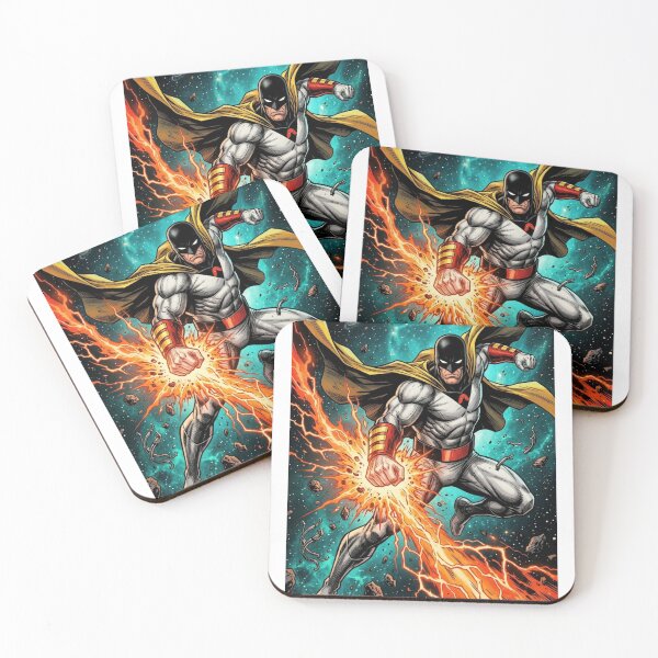 Item preview, Space Ghost Cosmic Energy Blast Retro Comic Art designed and sold by Thogan0416.