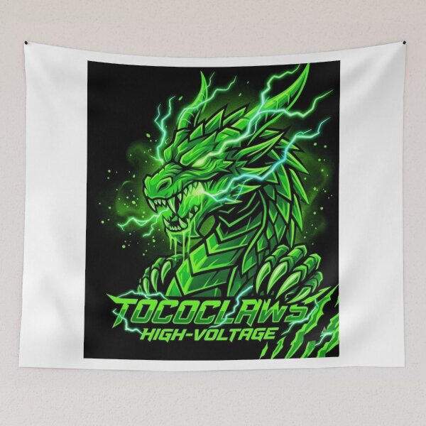Item preview, High-Voltage Million Green Dragon - Tactical Streetwear & Dark Fantasy Design designed and sold by TOCOCLAWS.