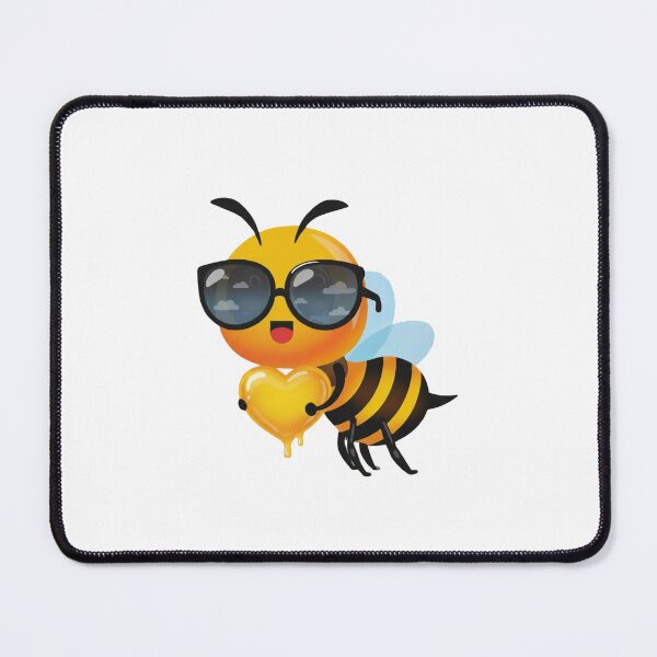 Item preview, Bee Honey Stickers - Cool Bee with Honey Heart Pop Art designed and sold by Terannart.