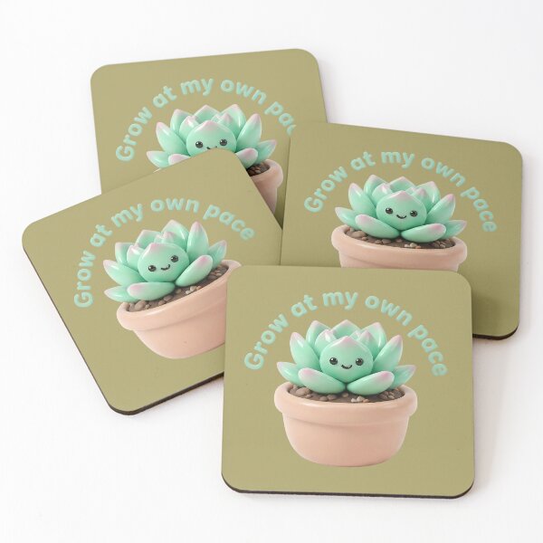 Item preview, Cute 3D Succulent - Grow At My Own Pace  designed and sold by Utopian-Magic.