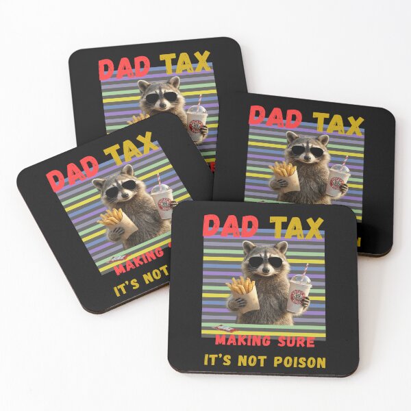 Item preview, Dad Tax Raccoon Funny Fries Soda Father Humor designed and sold by Gravelpeak Co..