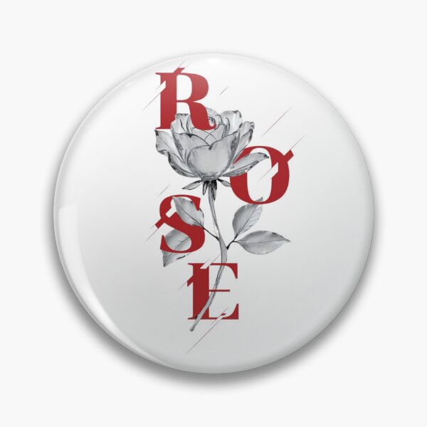 Item preview, Crimson Rose Typography – Modern Floral Elegance designed and sold by PrismPulseApp.