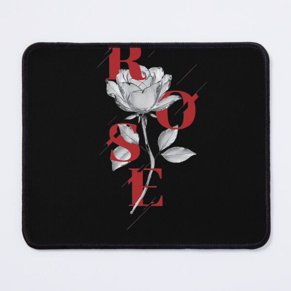 Item preview, Crimson Rose Typography – Modern Floral Elegance designed and sold by PrismPulseApp.