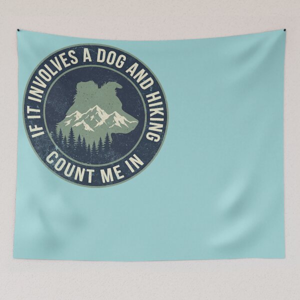 Item preview, Dog Hiking Mountain Adventure Outdoor Lover designed and sold by d247.