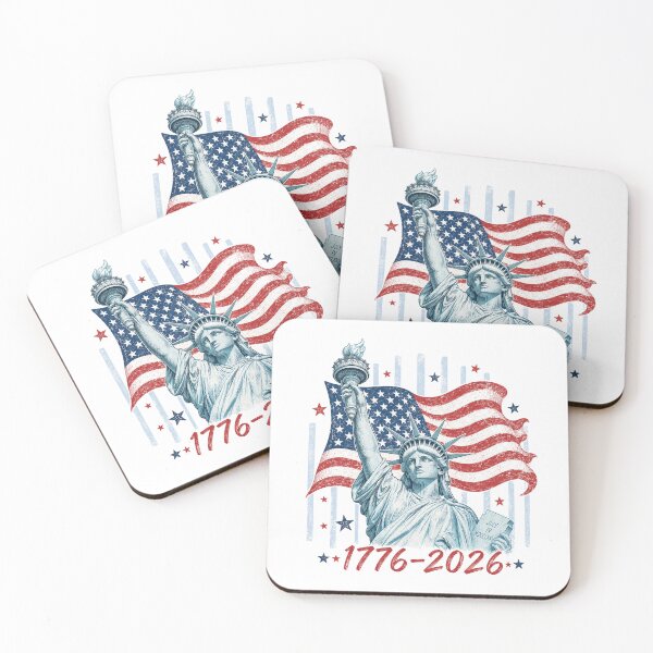 Item preview,  Liberty and Justice for All – Patriotic American Flag Statue of Liberty Design designed and sold by DoodloraStudio.