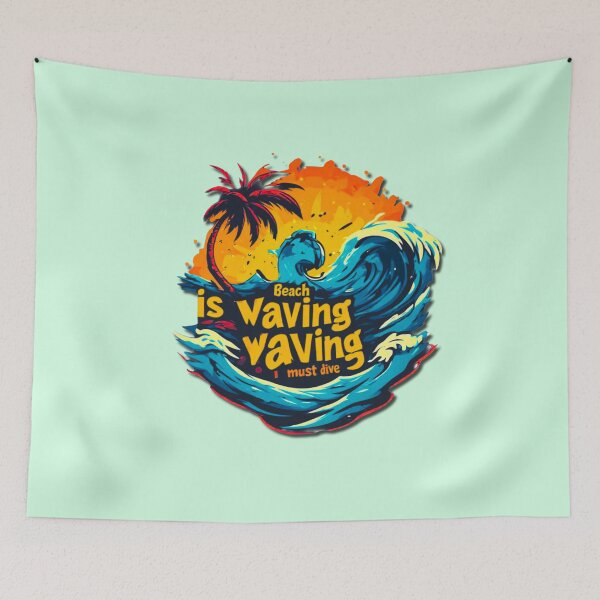 Item preview, Beach is waving and I must dive in designed and sold by Jsw-speedartja.