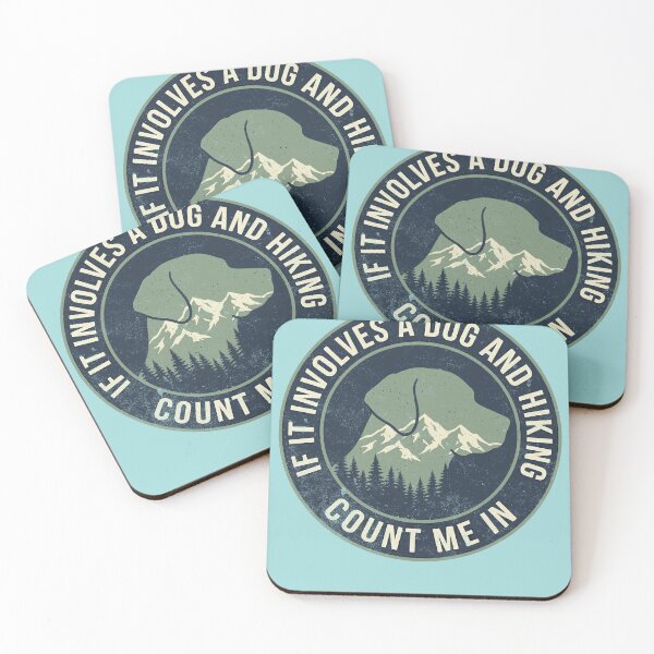 Item preview, Dog Hiking Count Me In Vintage Mountain Trail designed and sold by d247.