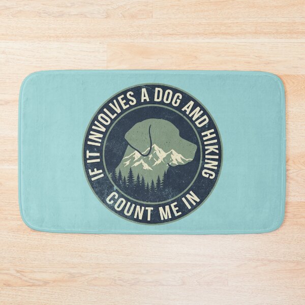 Item preview, Dog Hiking Count Me In Vintage Mountain Trail designed and sold by d247.