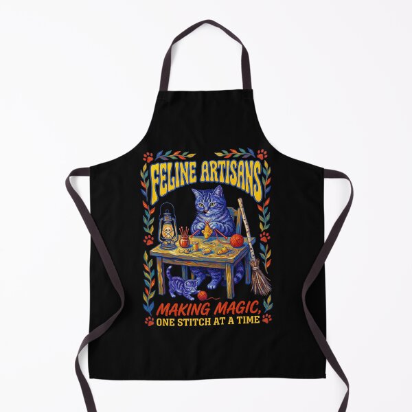 Item preview, Feline Artisans Making Magic Cat Sewing   designed and sold by TeeARTHY.
