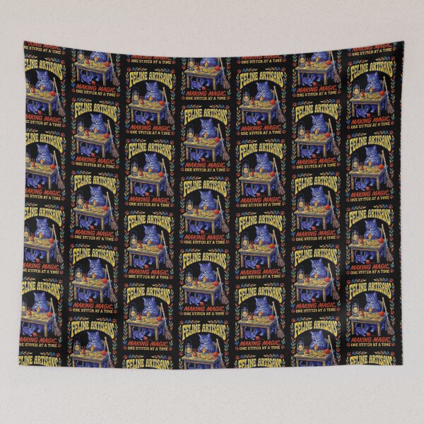 Item preview, Feline Artisans Making Magic Cat Sewing   designed and sold by TeeARTHY.