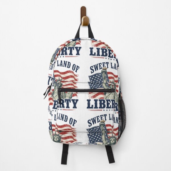 Item preview, Liberty and Justice for All – Patriotic American Flag Statue of Liberty Design designed and sold by DoodloraStudio.
