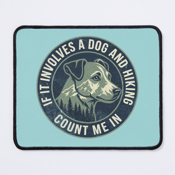 Item preview, Dog Hiking Count Me In Vintage Mountain Adventure designed and sold by d247.