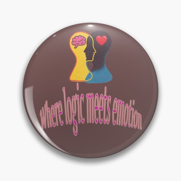 Item preview, Where Logic Meets Emotion Psychology Brain and Heart Art designed and sold by Miheerala.