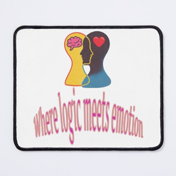 Item preview, Where Logic Meets Emotion Psychology Brain and Heart Art designed and sold by Miheerala.