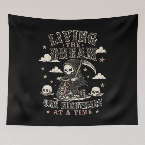 Item preview, Living The Dream One Nightmare At A Time Grim Reaper Tricycle designed and sold by Region.