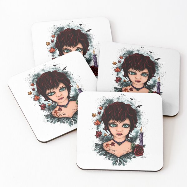 Item preview, Portrait of a young witchy girl, autumn designed and sold by NadiaChevrel.