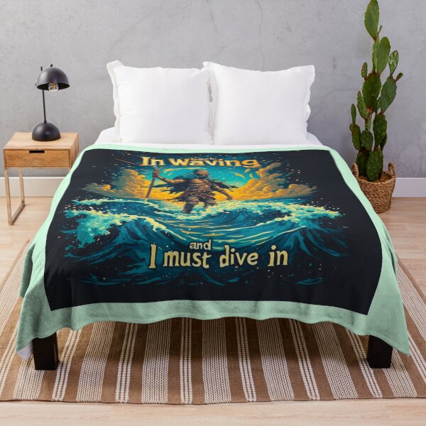 Item preview, Beach is waving and I must dive in designed and sold by Jsw-speedartja.