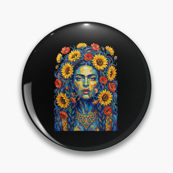 Item preview, Frida Kahlo  Yellow Sunflowers designed and sold by TeeARTHY.