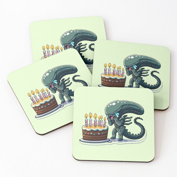 Item preview, Xenomorph Alien Happy Birthday designed and sold by NerdiPop.