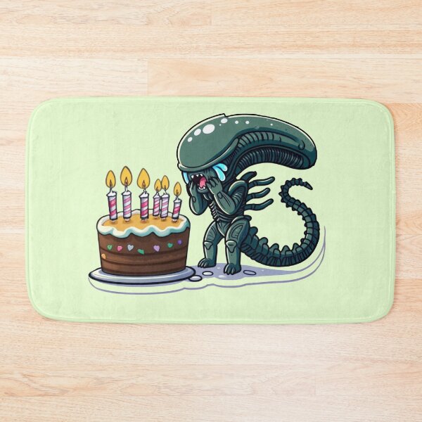 Item preview, Xenomorph Alien Happy Birthday designed and sold by NerdiPop.