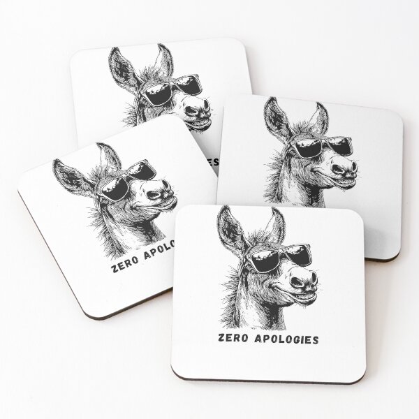 Item preview, Cool Donkey Sunglasses Zero Apologies Confident designed and sold by Gravelpeak Co..