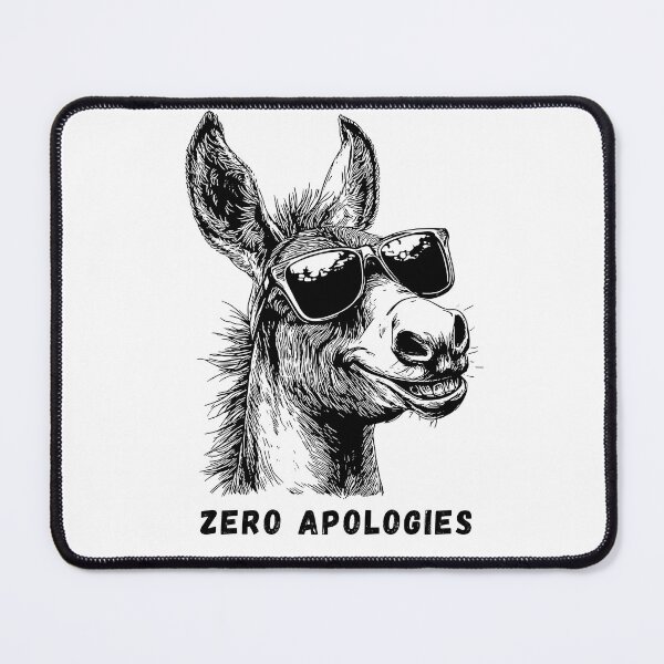 Item preview, Cool Donkey Sunglasses Zero Apologies Confident designed and sold by Gravelpeak Co..