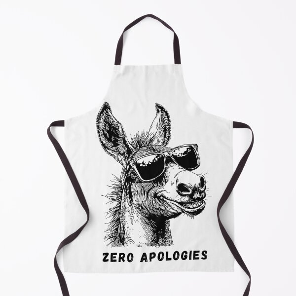 Item preview, Cool Donkey Sunglasses Zero Apologies Confident designed and sold by Gravelpeak Co..